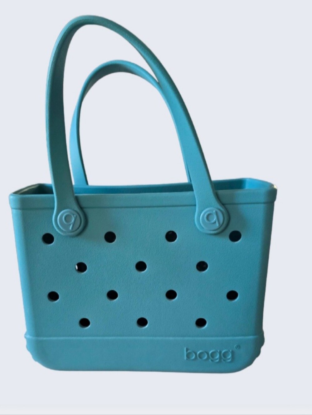 Bitty Bogg Bag Tote w/Clear Insert Turquoise And Caicos Mini Tote Purse